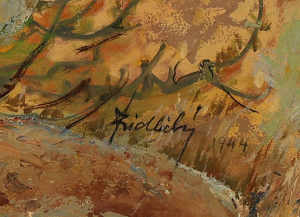 Jiří Židlický (1895 - 1950) - Běžící stádo veledaňků