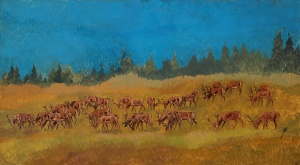 Jiří Židlický (1895 - 1950) - Jeleni na pastvě