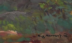 Augustin Mervart (1889 - 1968) - Slunko v lesním úvalu