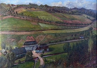 Bedřich Ženíšek (1872 - 1930) - Krajina u Mnichova Hradiště
