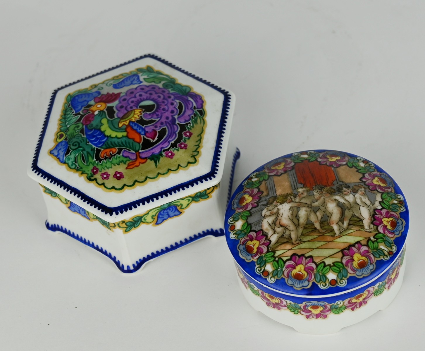 Porcelánové dózy ručně malované Klenčí