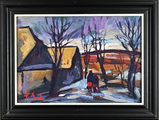 František Emler  (1912 - 1992) - Zima na Kuklíku