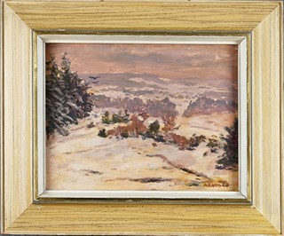Jaroslav Panuška (1872 - 1958) - Zima v Posázaví