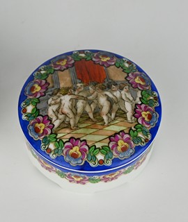 Porcelánové dózy ručně malované Klenčí