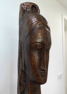 Amedeo Modigliani - Hlava mladé ženy