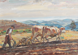Hoplíček František - Orání na podzim