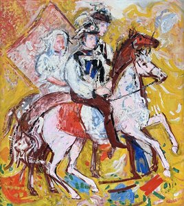 Vladimír Vašíček (1919 - 2003) - VELKÝ FORMÁT - Jízda králů v Kyjově