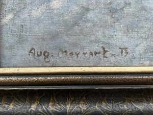 Augustin Mervart (1889 - 1968) - VELKÝ FORMÁT - Podvečerní nálada v Beskydech