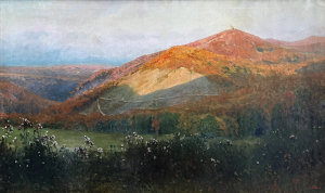Jindřich Tomec (1863 - 1928) - VELKÝ FORMÁT - Letní imprese na Hermannskogel