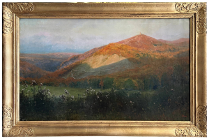 Jindřich Tomec (1863 - 1928) - VELKÝ FORMÁT - Letní imprese na Hermannskogel
