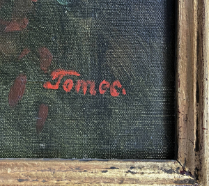 Jindřich Tomec (1863 - 1928) - VELKÝ FORMÁT - Letní imprese na Hermannskogel