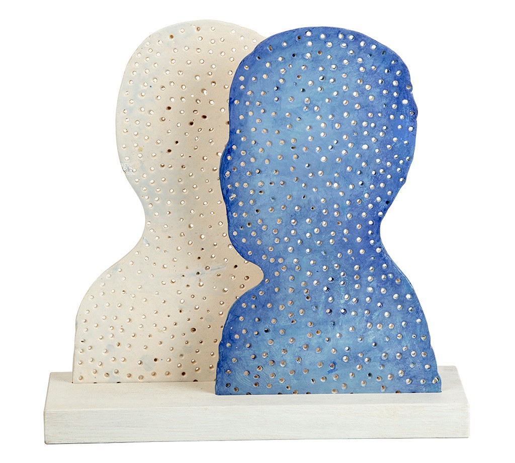 Jindra Viková (1946) - Modrá + bílá, 2002