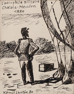 Kamil Lhoták (1912 - 1990) - L‘aerophile militaire Chalais-Meudon 1880, 1980