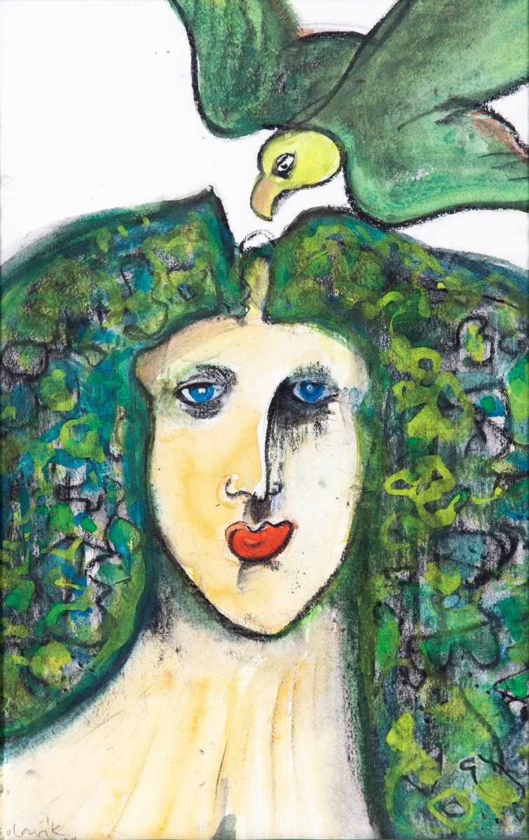 Vojtěch Kolařík (1938) - Žena s papouškem
