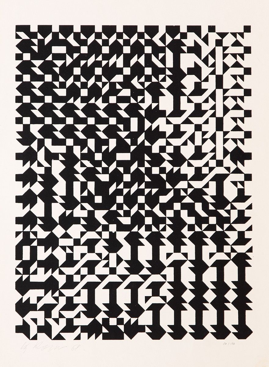 Zdeněk Sýkora (1920 - 2011) - Černo-bílá struktura
