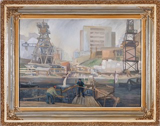 Karel Oberthor (1921 - 1996) - Starý holešovický přístav