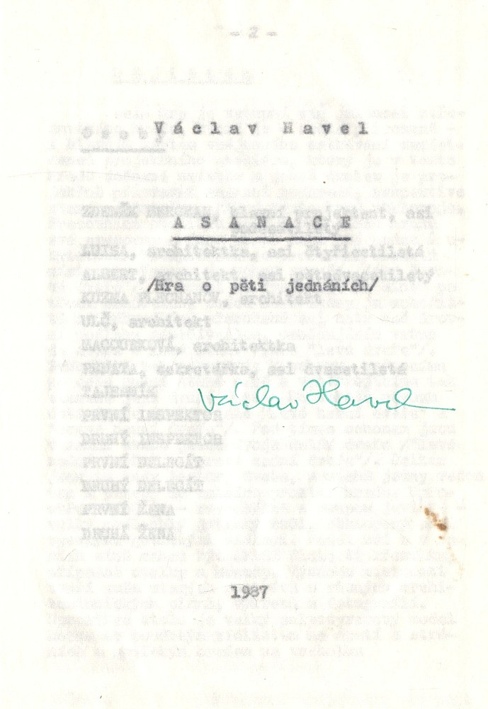 Václav Havel - Asanace