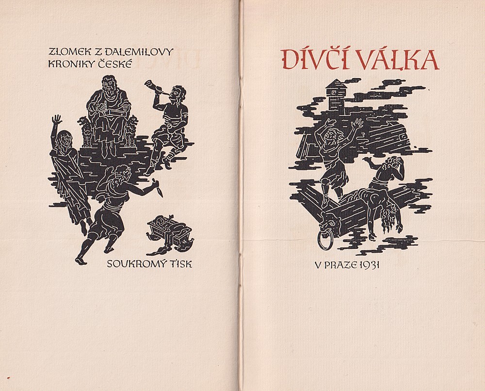Oldřich Menhart - Dívčí válka. Zlomek z Dalemilovy Kroniky české