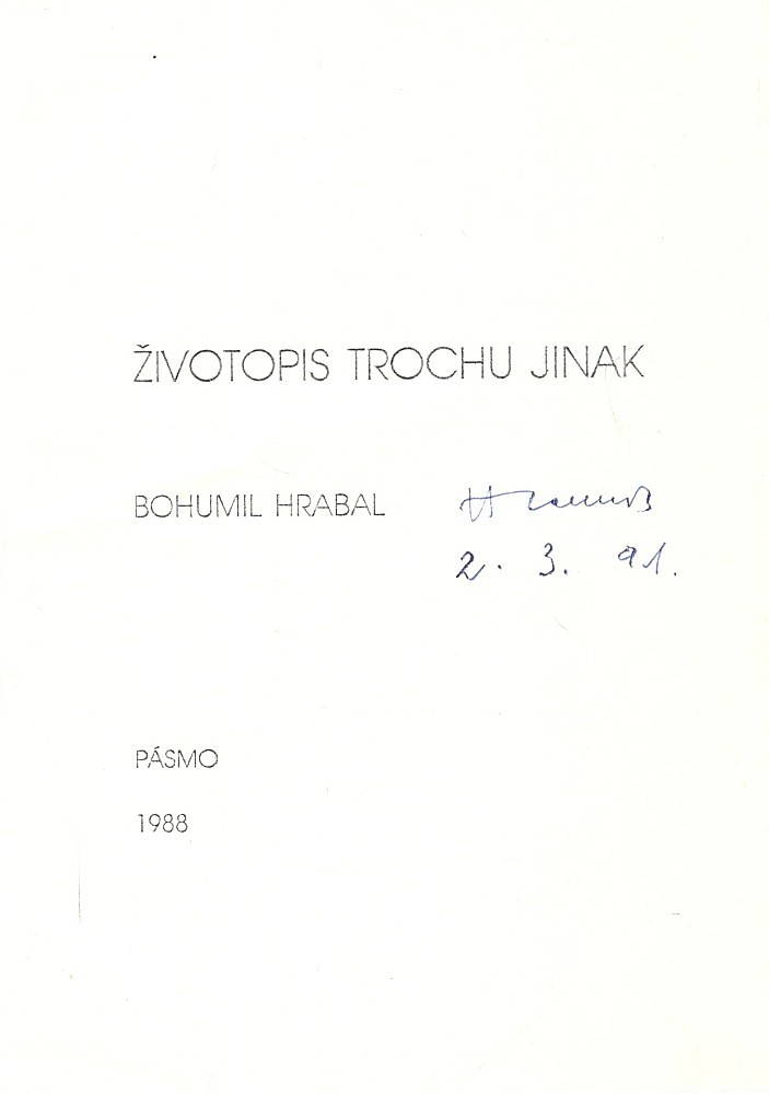 Bohumil Hrabal - Životopis trochu jinak