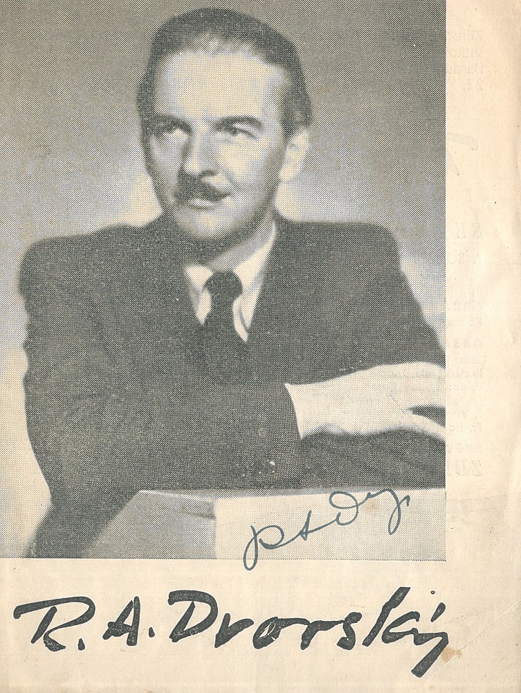 Rudolf Antonín Dvorský - Program koncertů