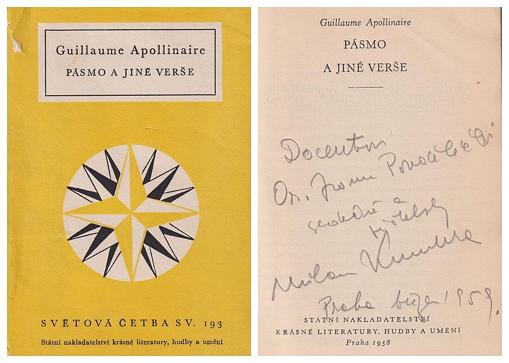 Milan Kundera - G. Apollinaire: Pásmo a jiné verše
