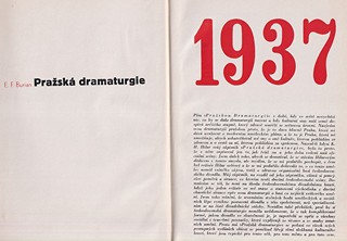 Emil František Burian - Pražská dramaturgie 1937