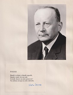 Vilém Závada - Autogram