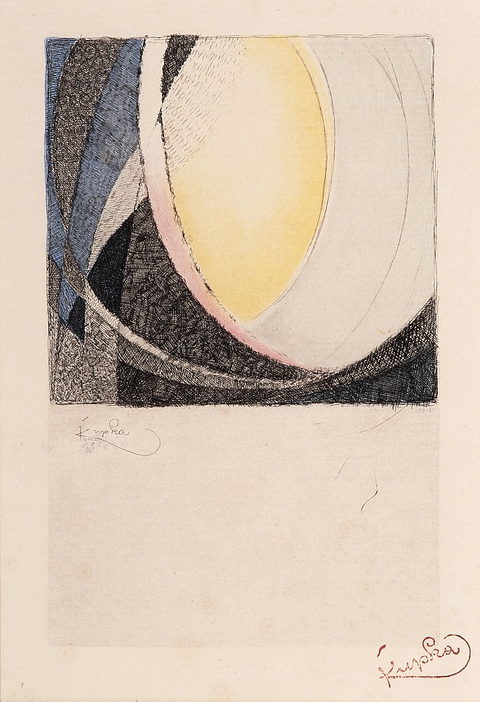 František Kupka (1871 - 1957) - Amorpha, dvoubarevná fuga