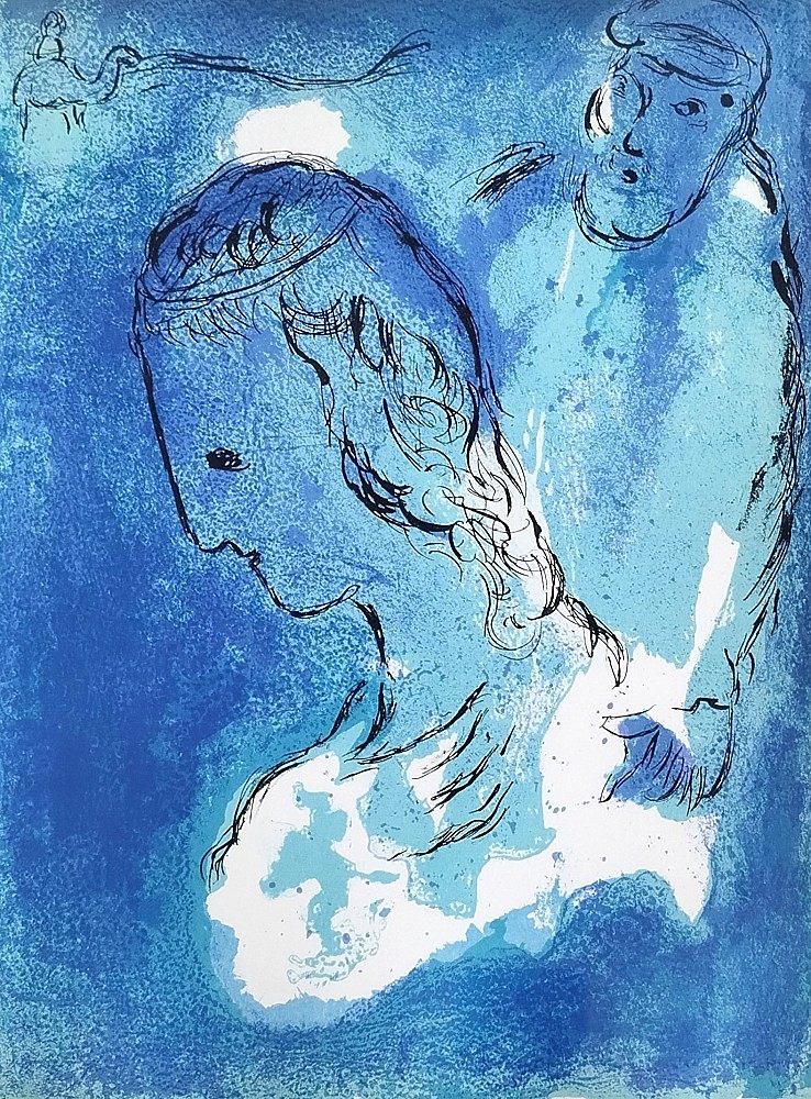 Marc Chagall (1887 - 1985) - Abraham a Sára