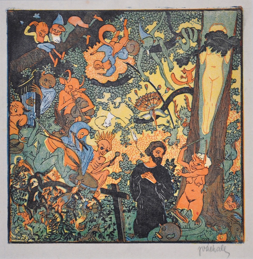 Josef Váchal (1884 - 1969) - Pokušení sv. Antonína