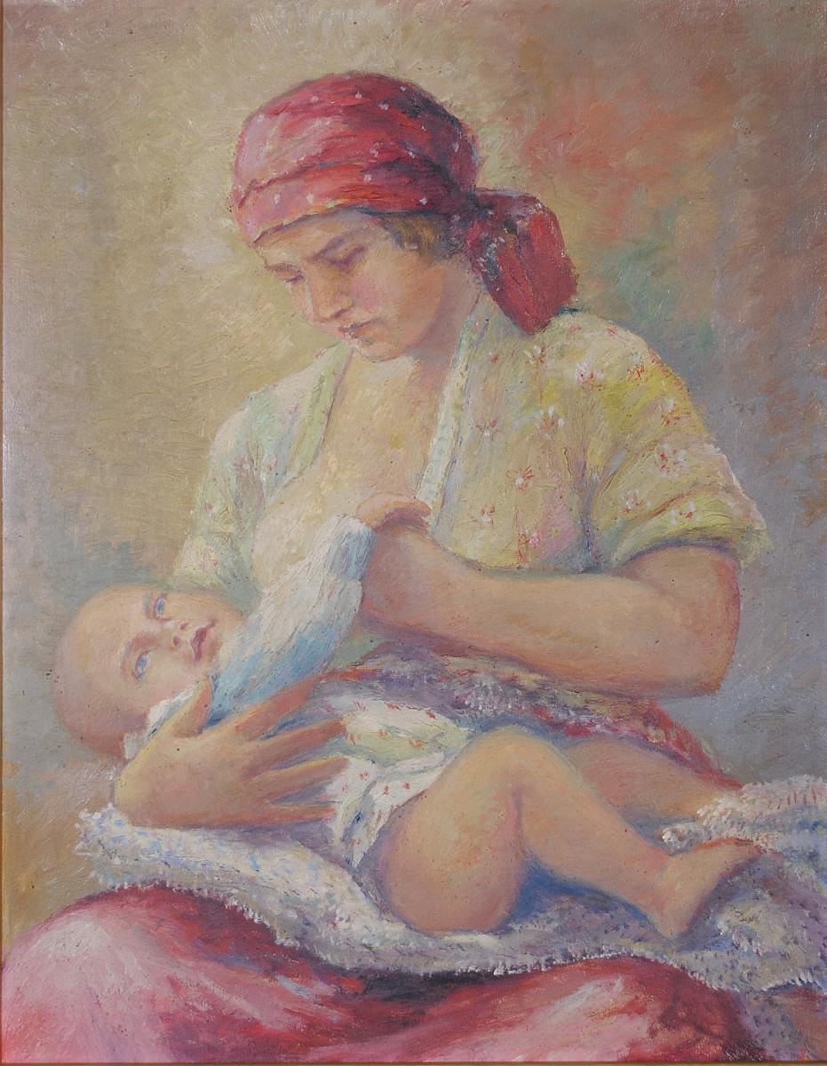 Jaroslav Černý (1904 - 1984) - Žena s dítětem