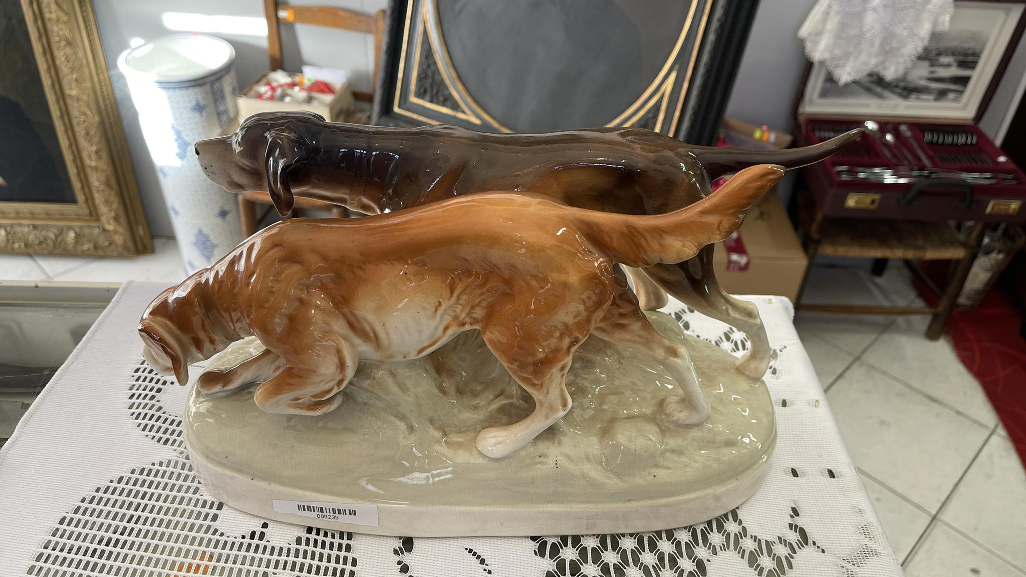 Porcelánový psi, značeno, Royal Dux