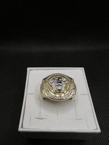 Zlatý prsten Versace Medusa 14kt
