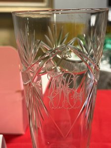 Sklenice broušené s monogramem 0,5l