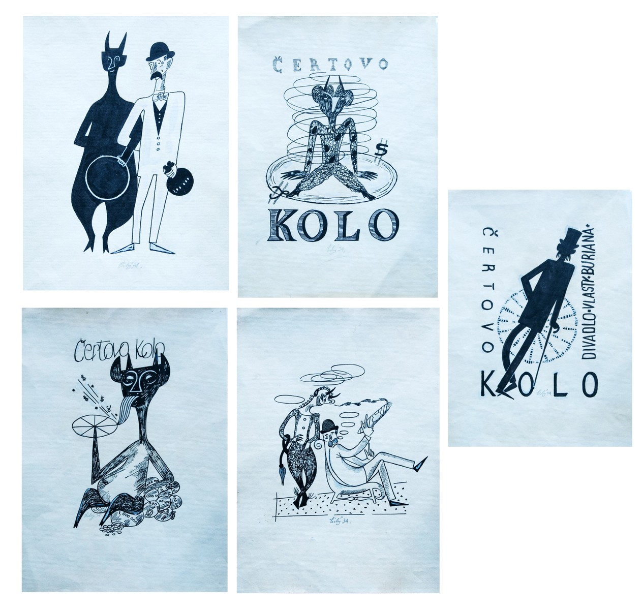 5x ČERTOVO KOLO – KONVOLUT