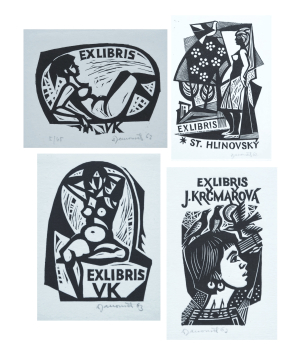 KONVOLUT 4x EX LIBRIS