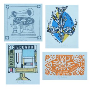 KONVOLUT 4x EXLIBRIS