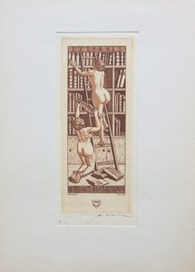 Stanislav Kulhánek - DVĚ KNIHOVNICE – ex libris B. BENEŠ BUCHLOVAN