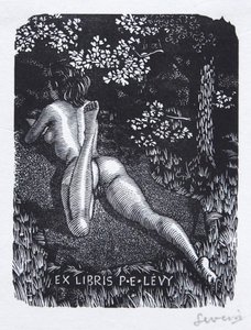 Mark Severin  -  ČTENÍ NA PALOUČKU – ex libris P.E. LÉVY