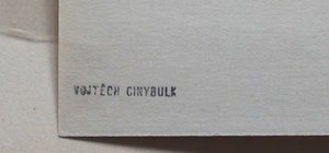 Vojtěch Cinybulk  -  KAŠPÁREK – ex libris RŮŽENA NOVOTNÁ