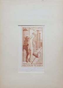 Stanislav Kulhánek - AKT – ex libris Břetislav Peterka S RAZÍTKEM STANISLAV KULHÁNEK