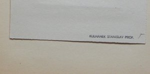 Stanislav Kulhánek - AKT – ex libris Břetislav Peterka S RAZÍTKEM STANISLAV KULHÁNEK