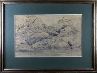 Antonín Waldhauser (1835 - 1913) - Černé skály v Trouville