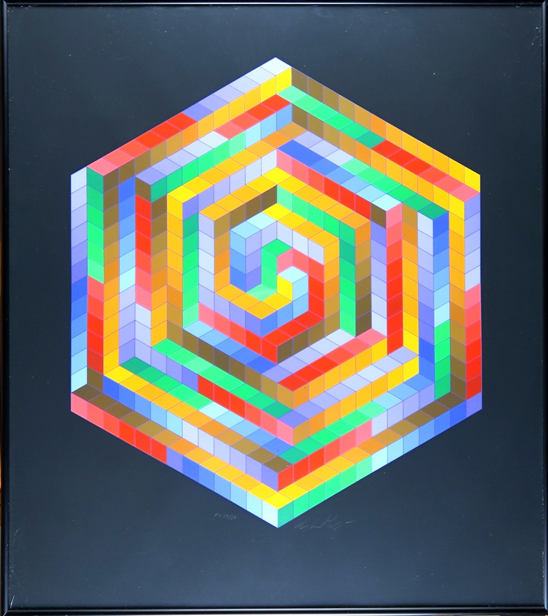 Victor Vasarely (1906 - 1997) - Hexagon
