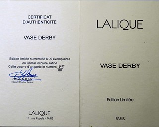 Váza "Derby" - Lalique