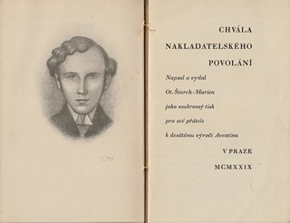 Otakar Štorch Marien (1897 - 1974) - Chvála nakladatelského povolání