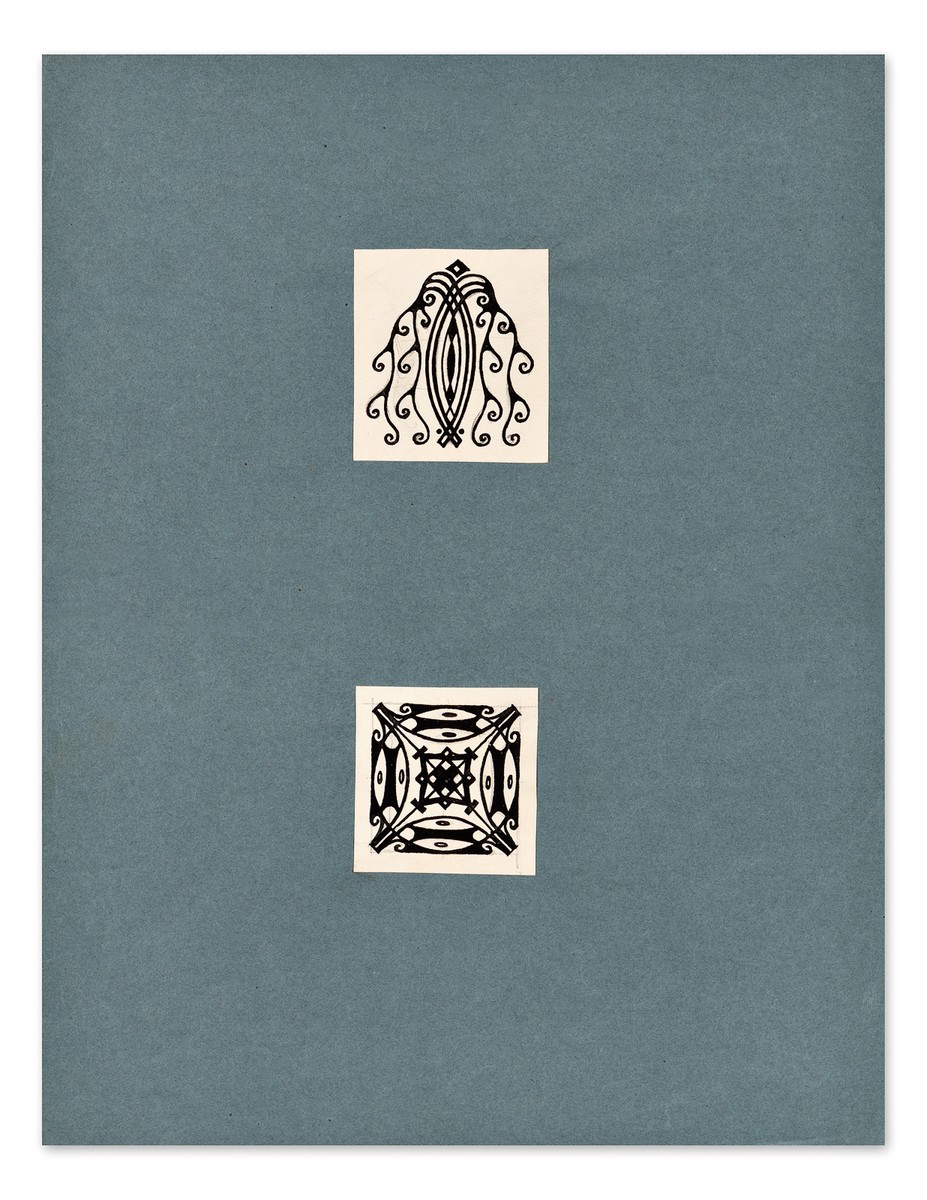 Jan Konůpek (1883 - 1950) - Dva secesní ornamenty