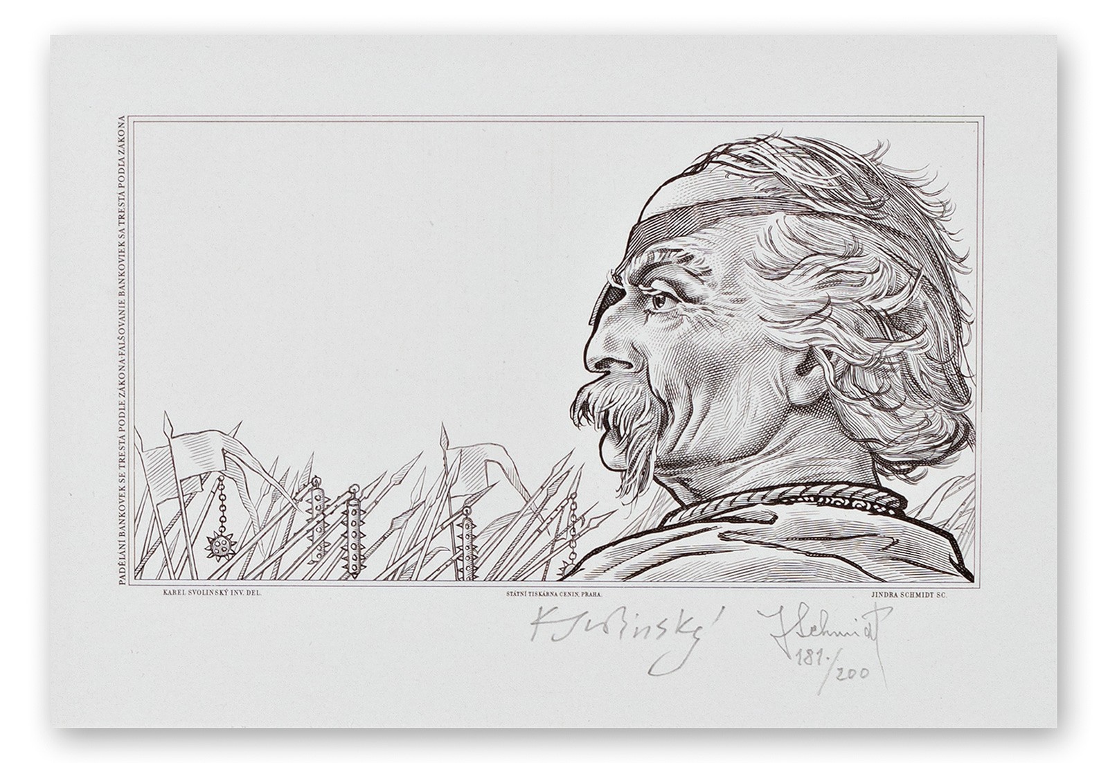 Schmidt Jindřich (1897-1984) - Jan Žižka (předloha Karel Svolinský)