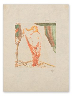 Brömse August (1873-1925) - Dívčí akt u zrcadla