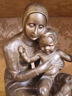 Jan Tříska ( 1904 - 1976)  - Žena s děckem